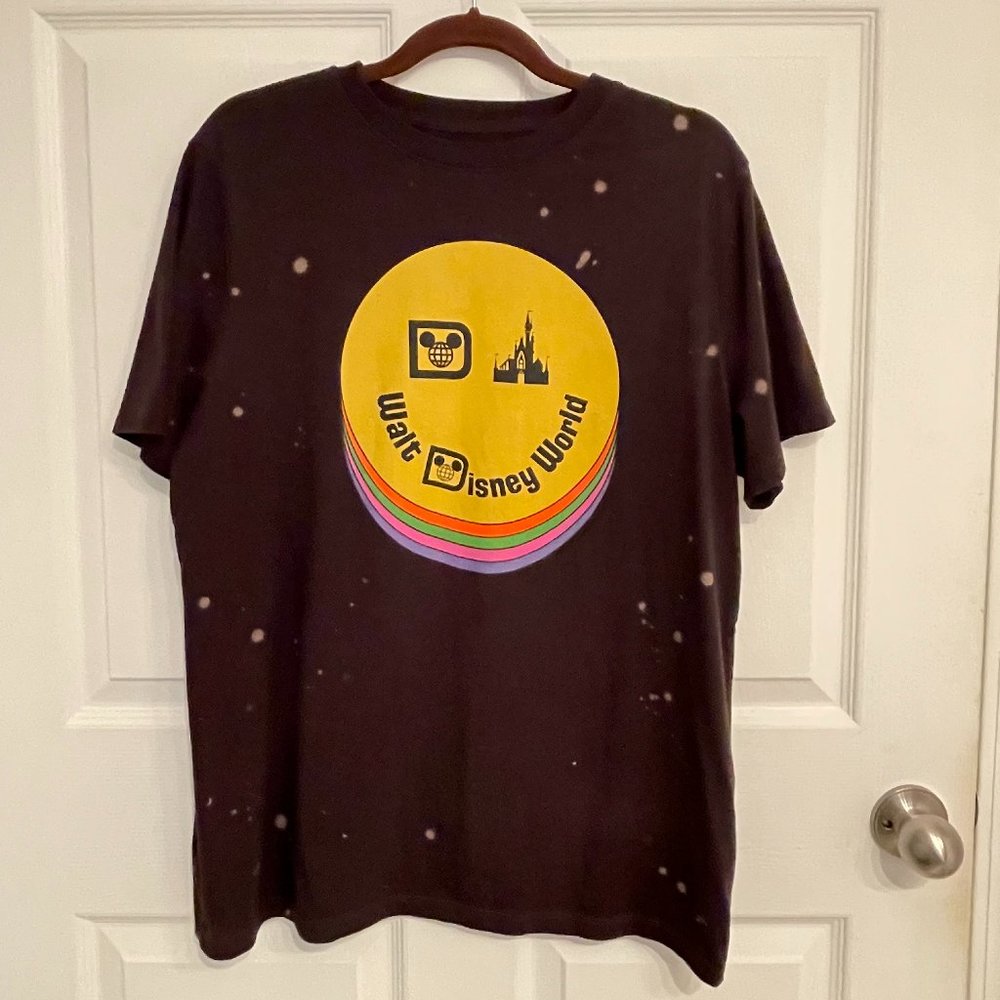 2/$15 Walt Disney World Logo Bleach Spot T-Shirt  //  Men Women Disney Shirt